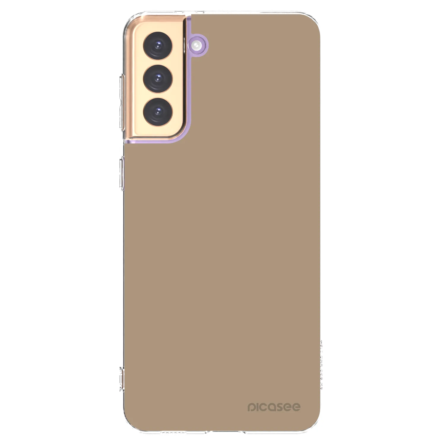 Picasee silikonový průhledný obal pro Samsung Galaxy S21+ 5G G996F - Soft Sand