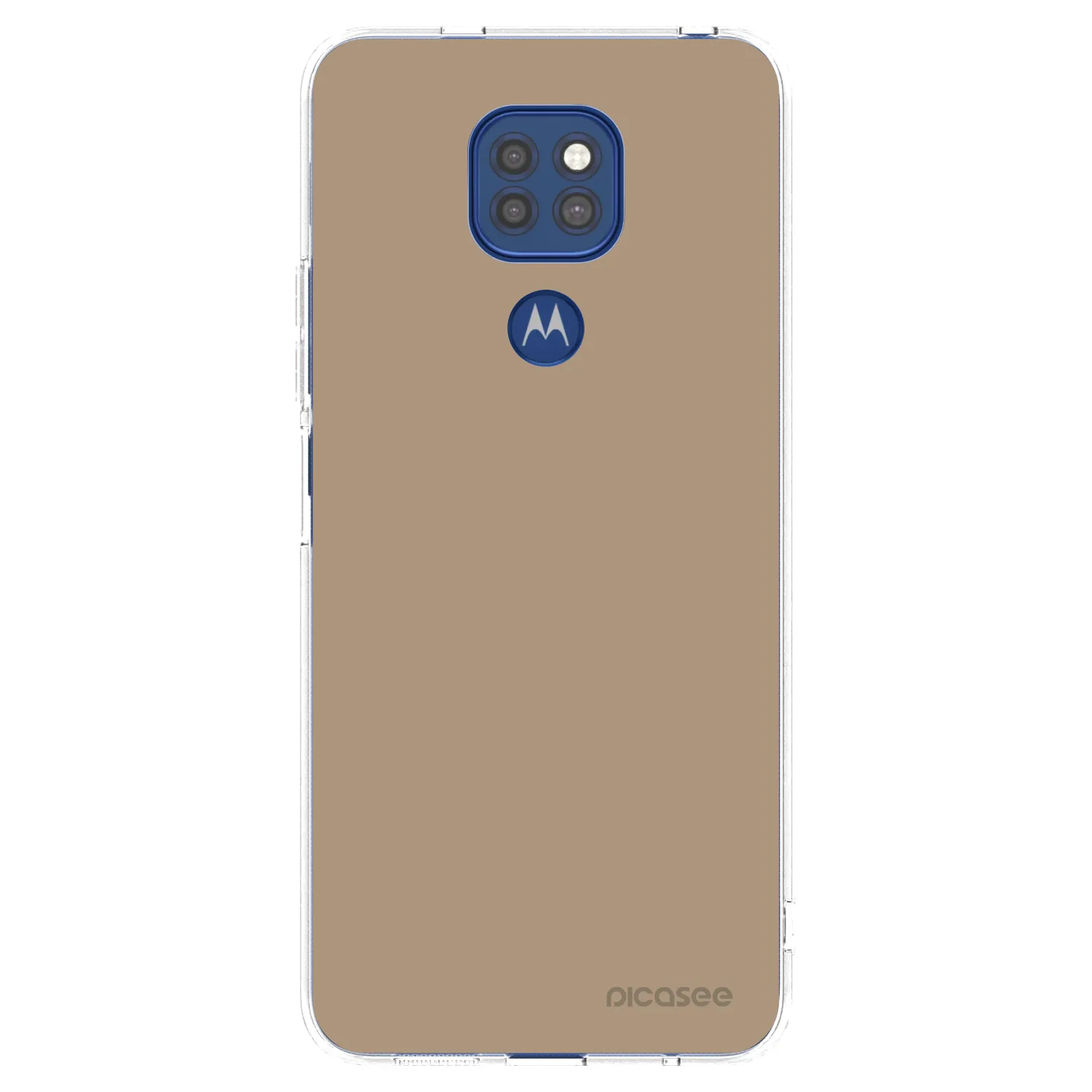 Picasee silikonový průhledný obal pro Motorola Moto G9 Play - Soft Sand
