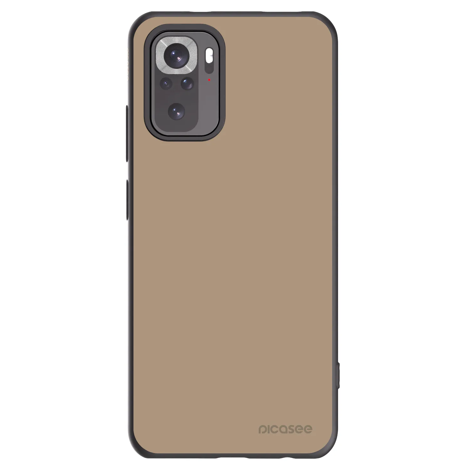 Picasee silikonový černý obal pro Xiaomi Redmi Note 10 - Soft Sand