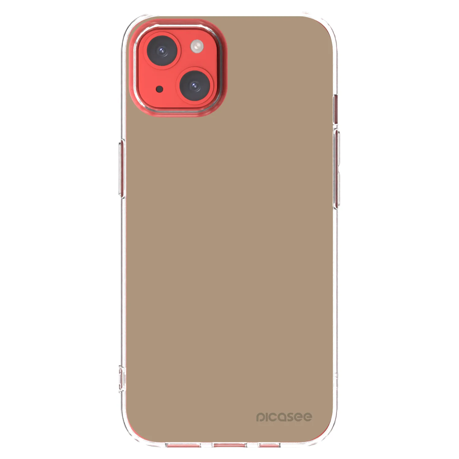 Picasee silikonový průhledný obal pro Apple iPhone 13 - Soft Sand