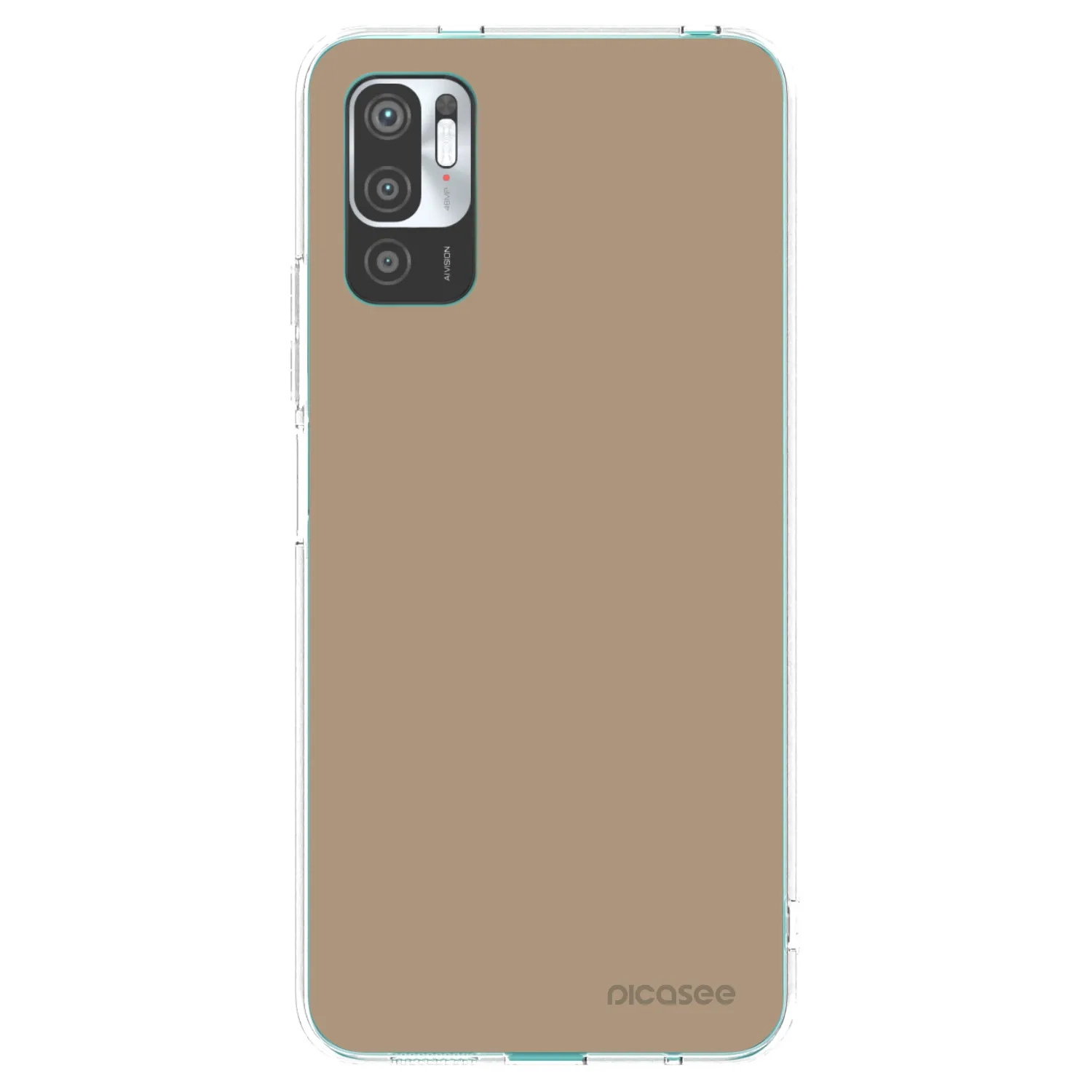 Picasee silikonový průhledný obal pro Xiaomi Redmi Note 10 5G - Soft Sand