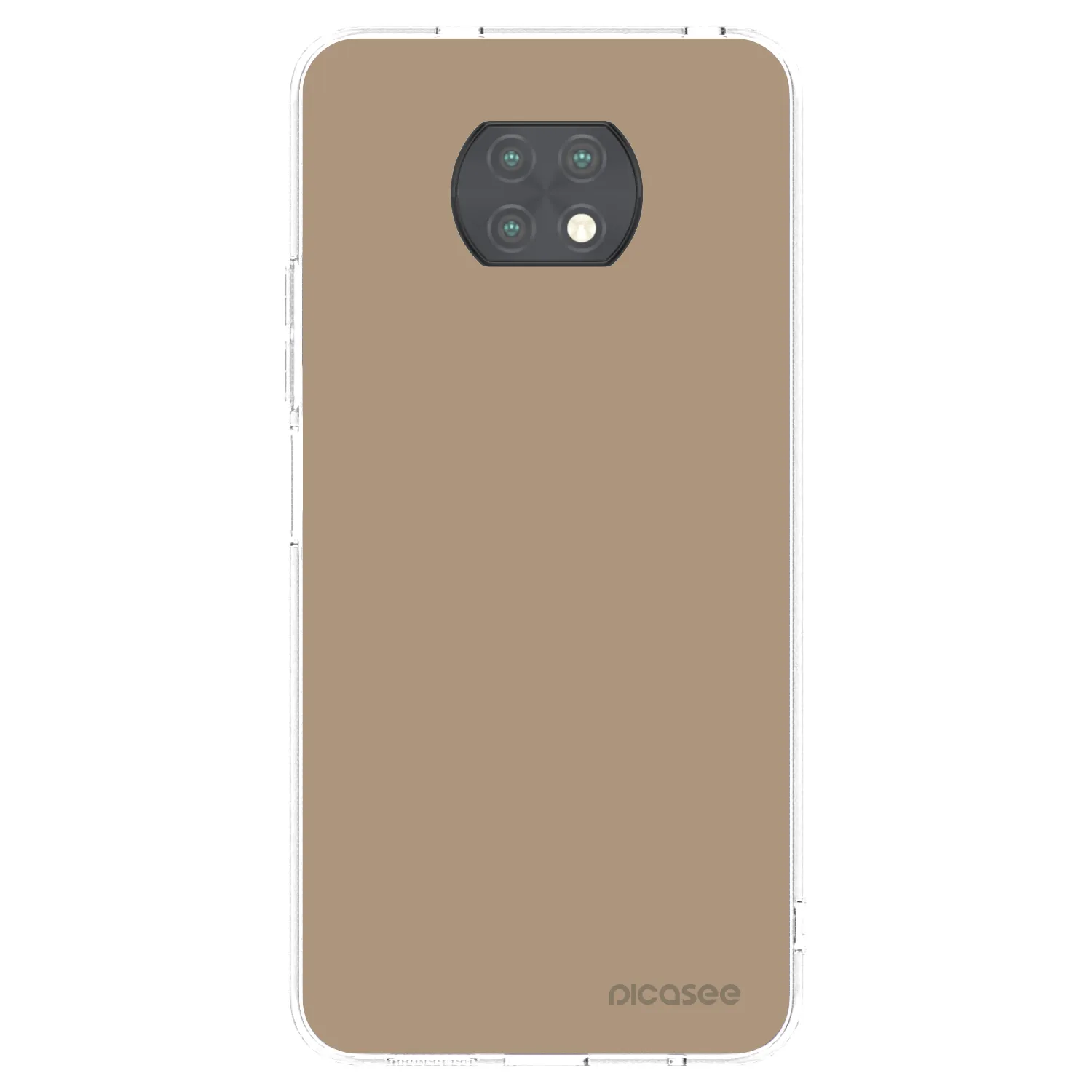 Picasee silikonový průhledný obal pro Xiaomi Redmi Note 9T - Soft Sand