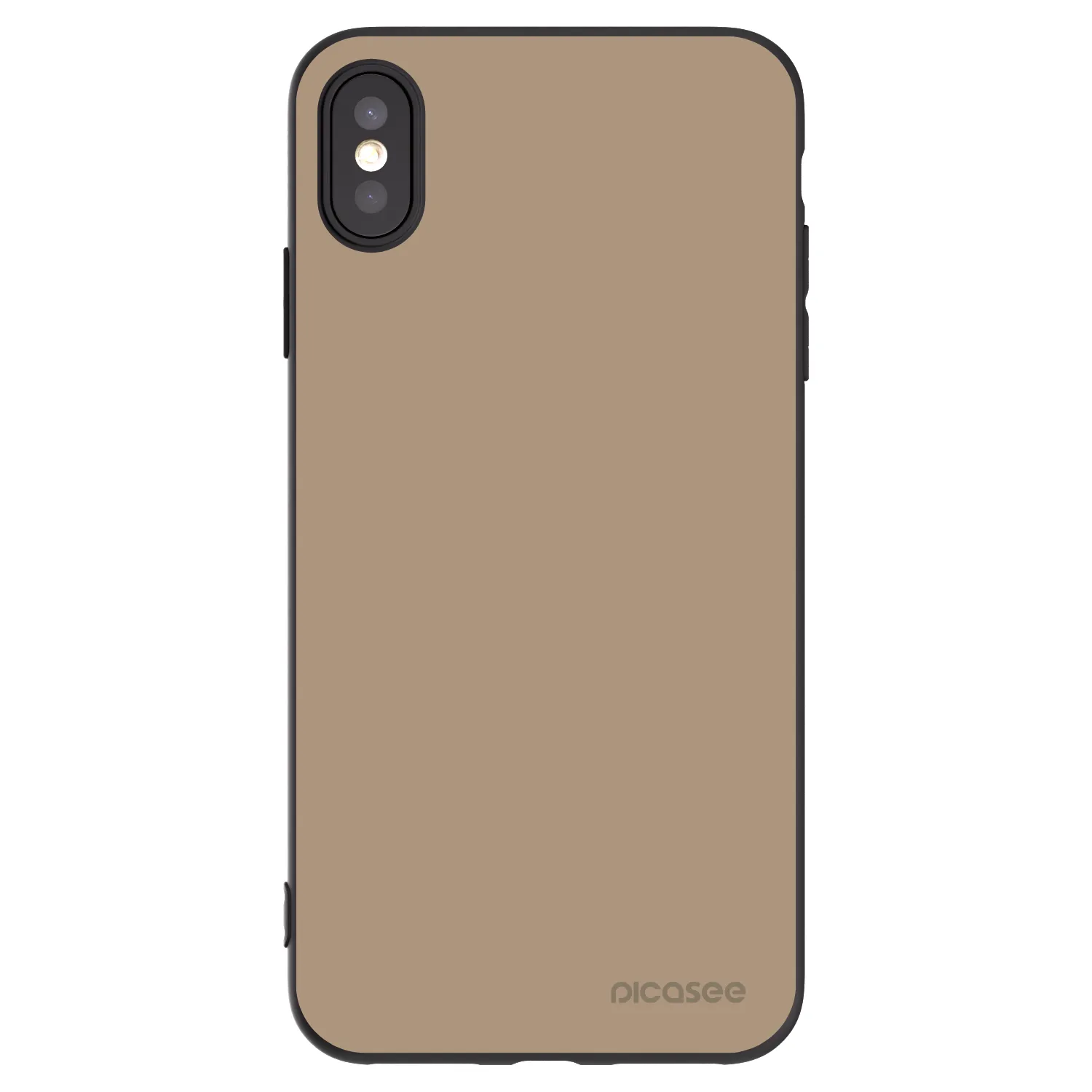 Picasee silikonový černý obal pro Apple iPhone XS Max - Soft Sand