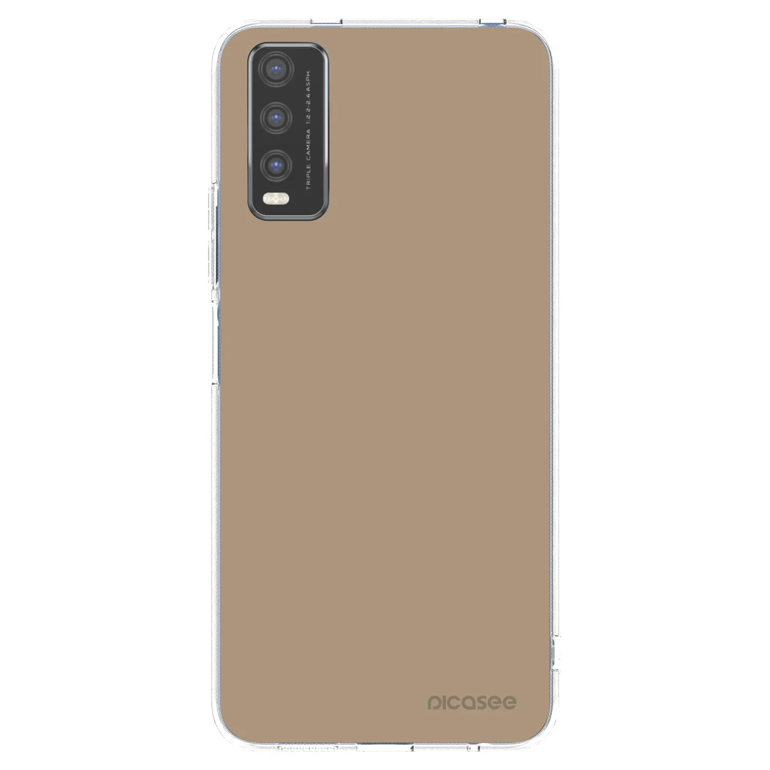 Picasee silikonový průhledný obal pro Vivo Y20s - Soft Sand