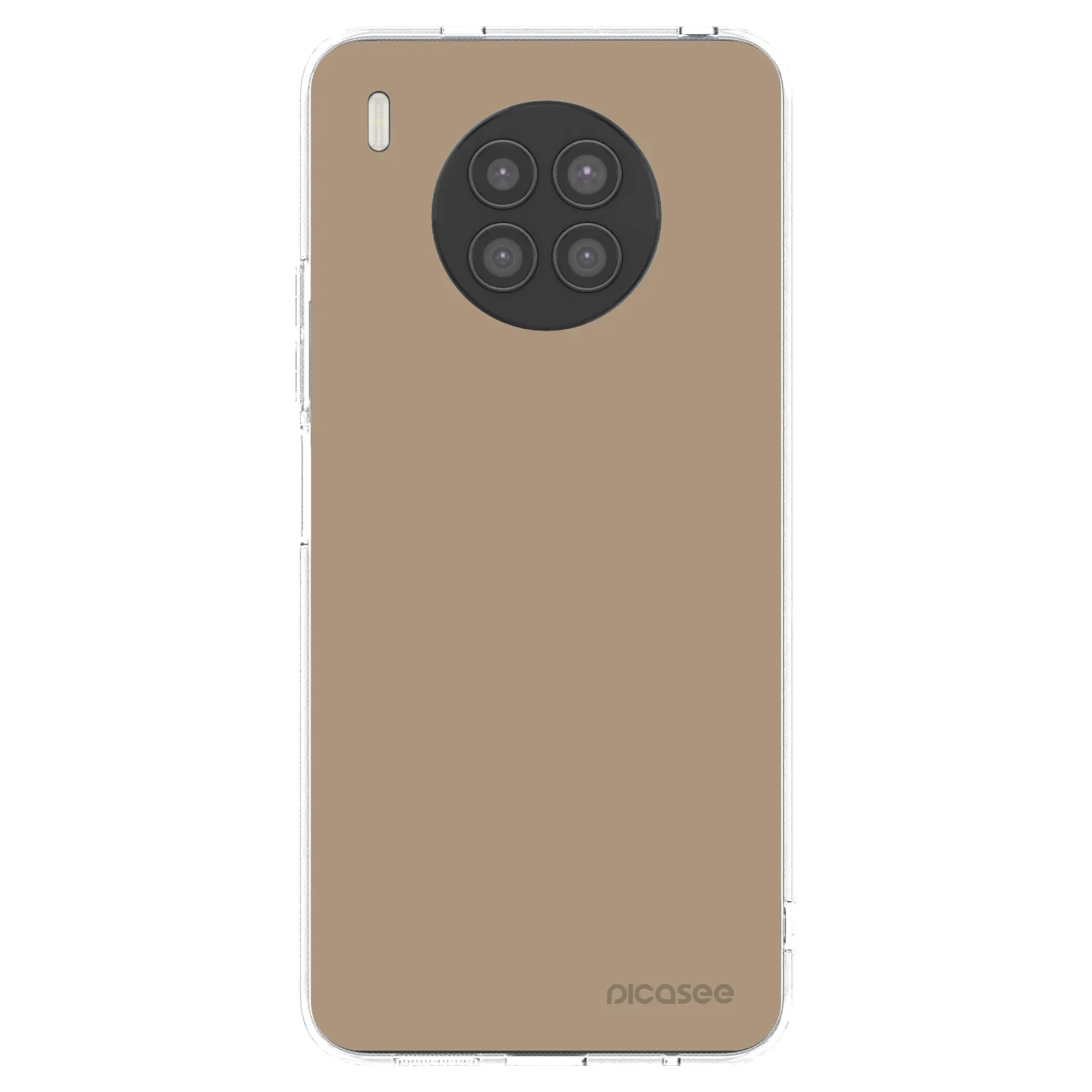 Picasee silikonový průhledný obal pro Huawei Nova 8i - Soft Sand