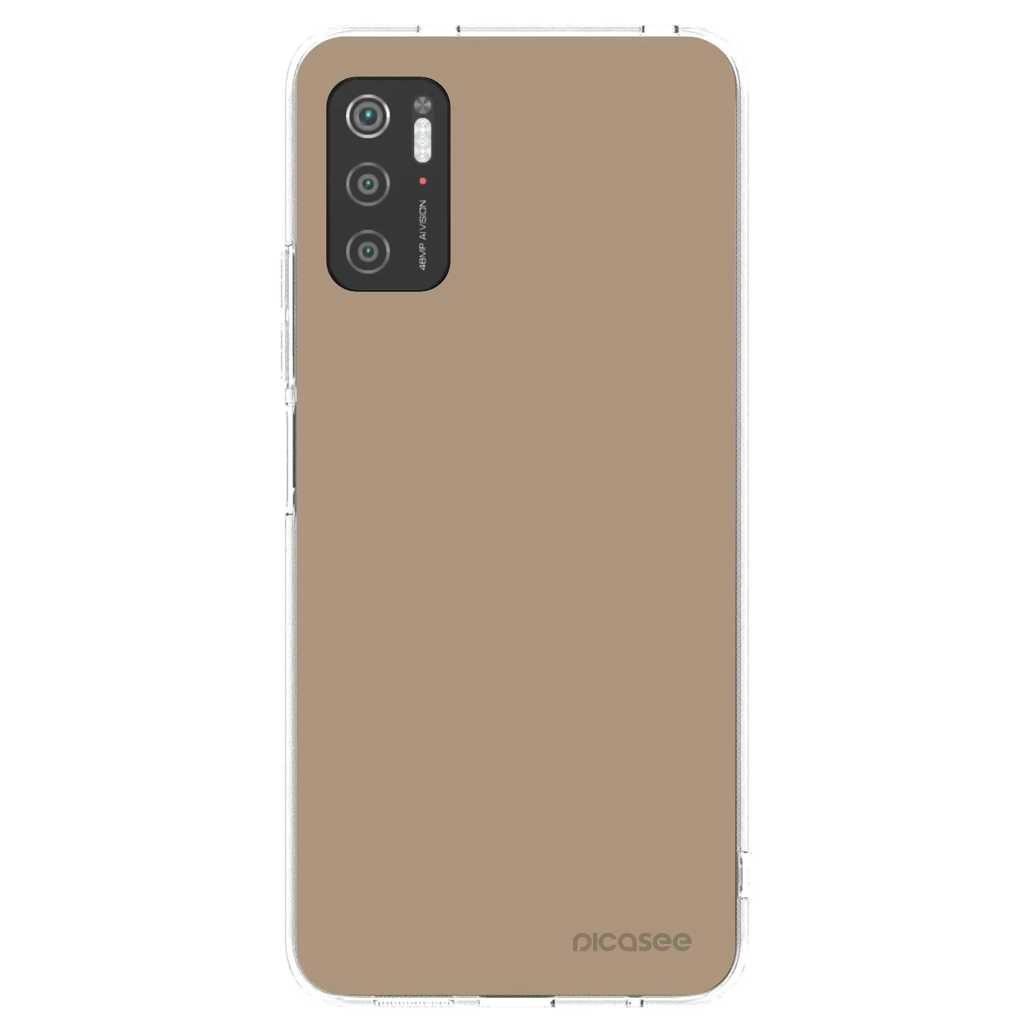 Picasee silikonový průhledný obal pro Xiaomi Poco M3 Pro 5G - Soft Sand