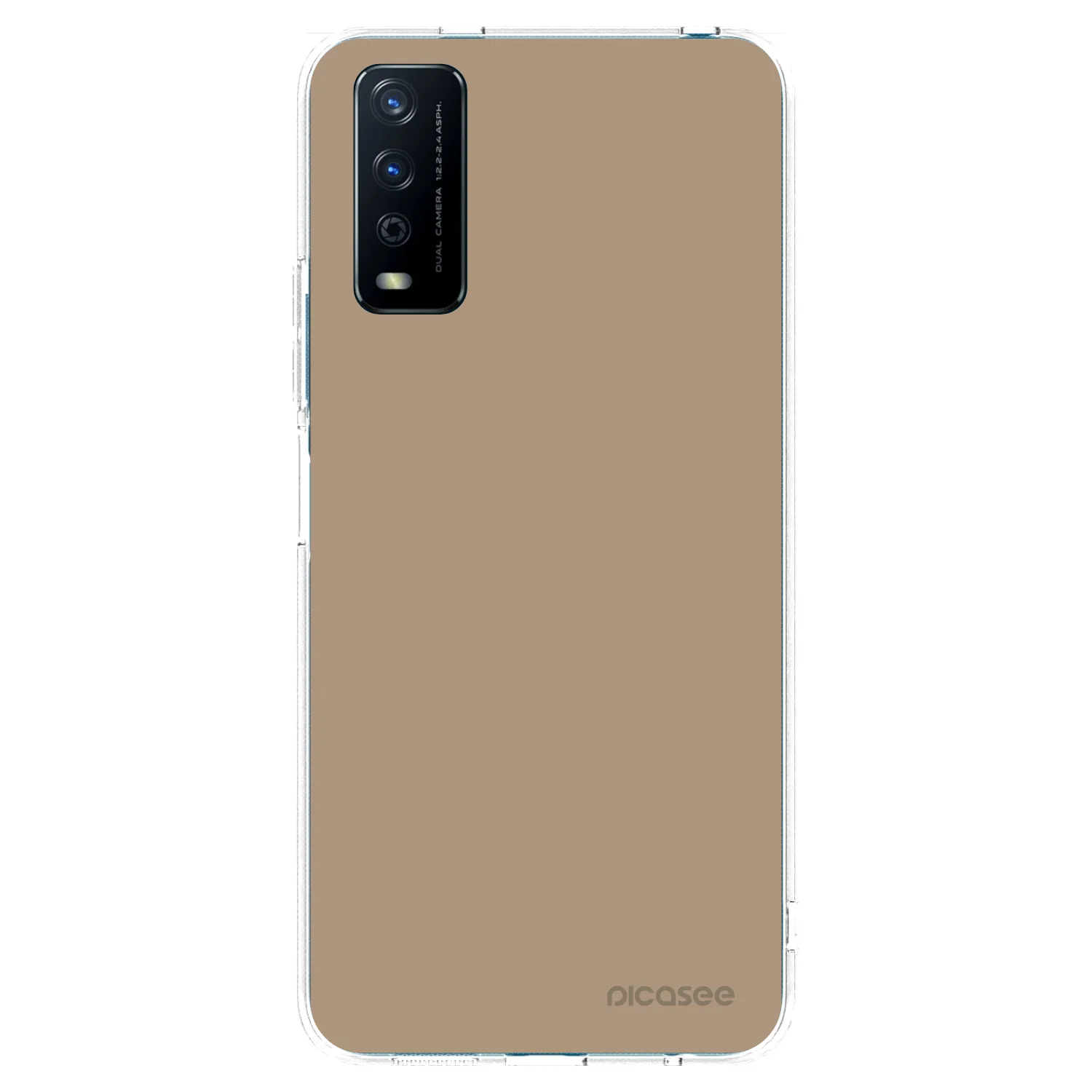 Picasee silikonový průhledný obal pro Vivo Y11s - Soft Sand