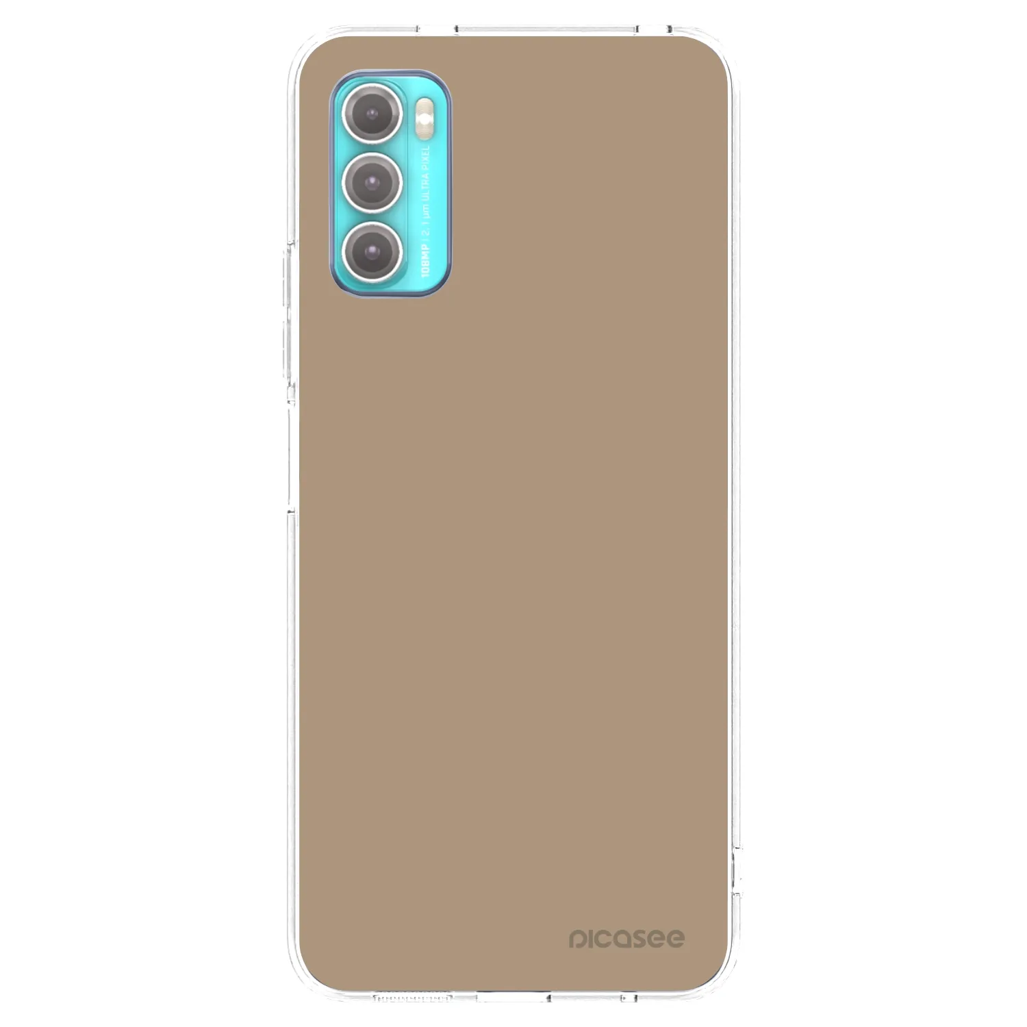Picasee silikonový průhledný obal pro Motorola Moto G60 - Soft Sand