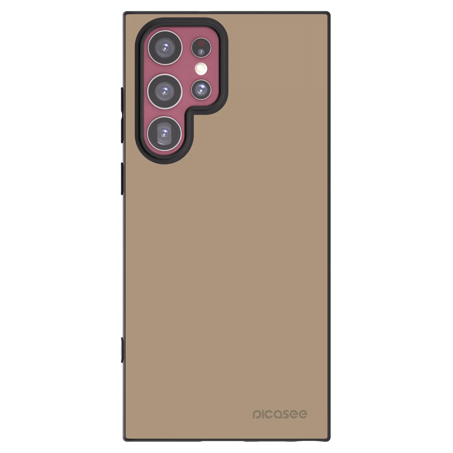 Picasee silikonový černý obal pro Samsung Galaxy S22 Ultra 5G - Soft Sand