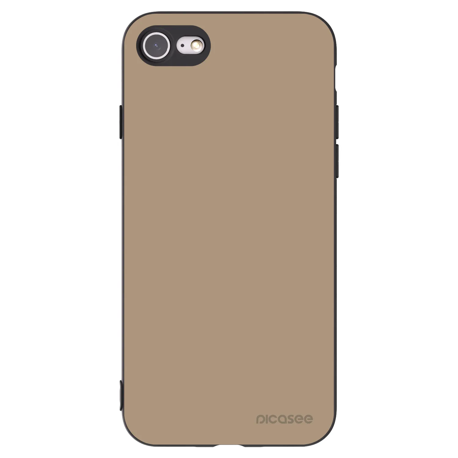 Picasee silikonový černý obal pro Apple iPhone SE 2022 - Soft Sand