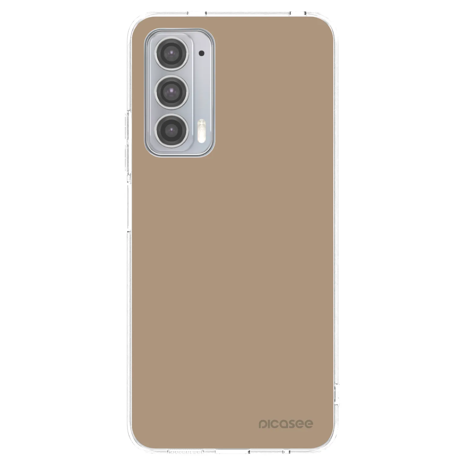 Picasee silikonový průhledný obal pro Motorola Edge 20 - Soft Sand