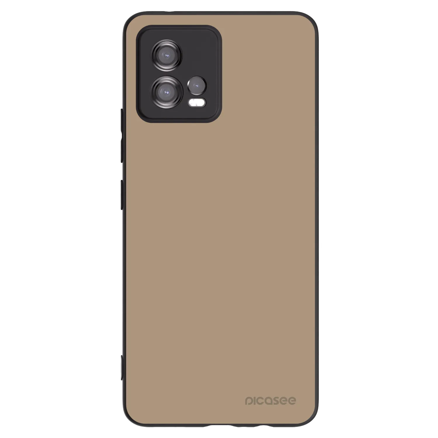 Picasee silikonový černý obal pro Motorola Moto G72 - Soft Sand