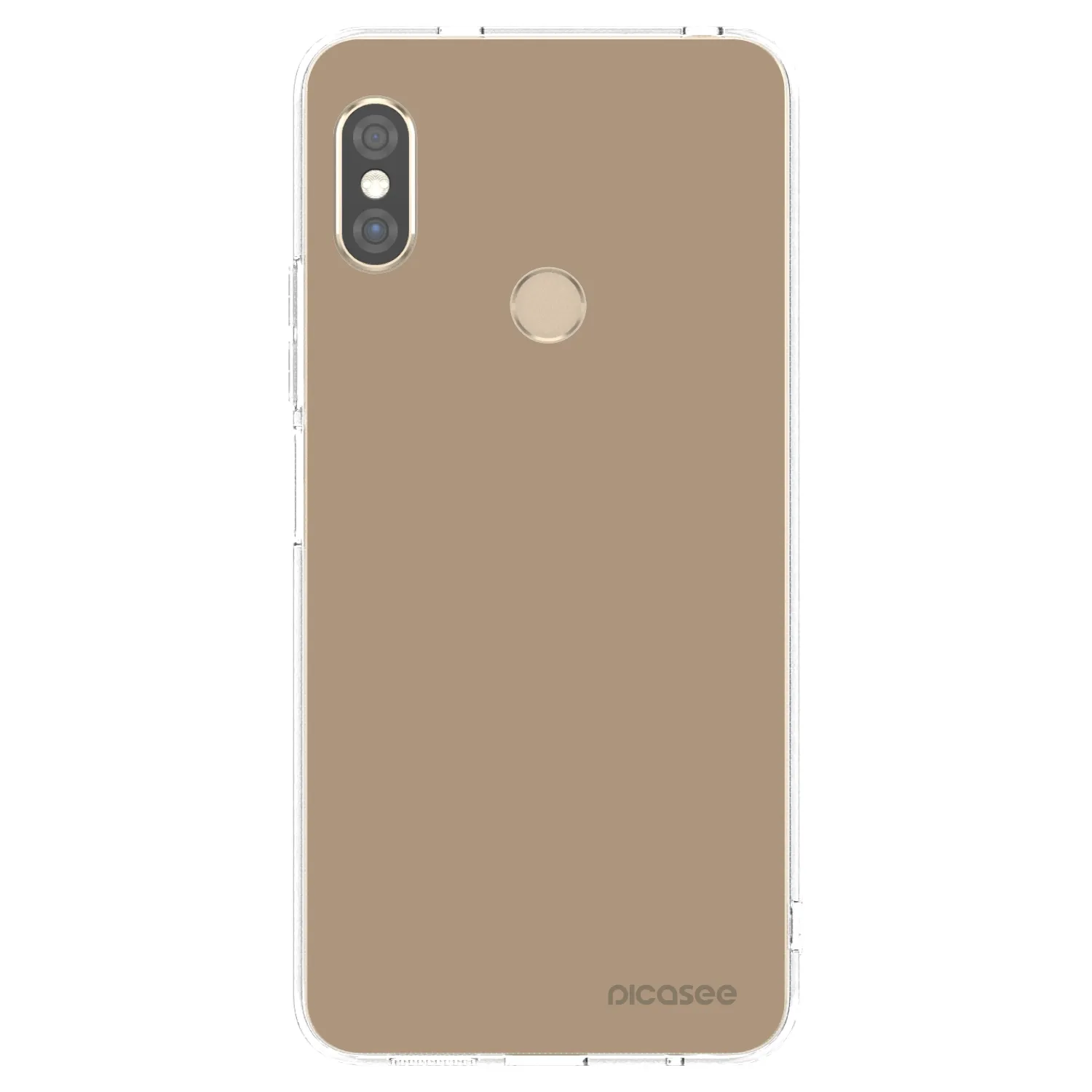 Picasee silikonový průhledný obal pro Xiaomi Redmi Note 5 Global - Soft Sand