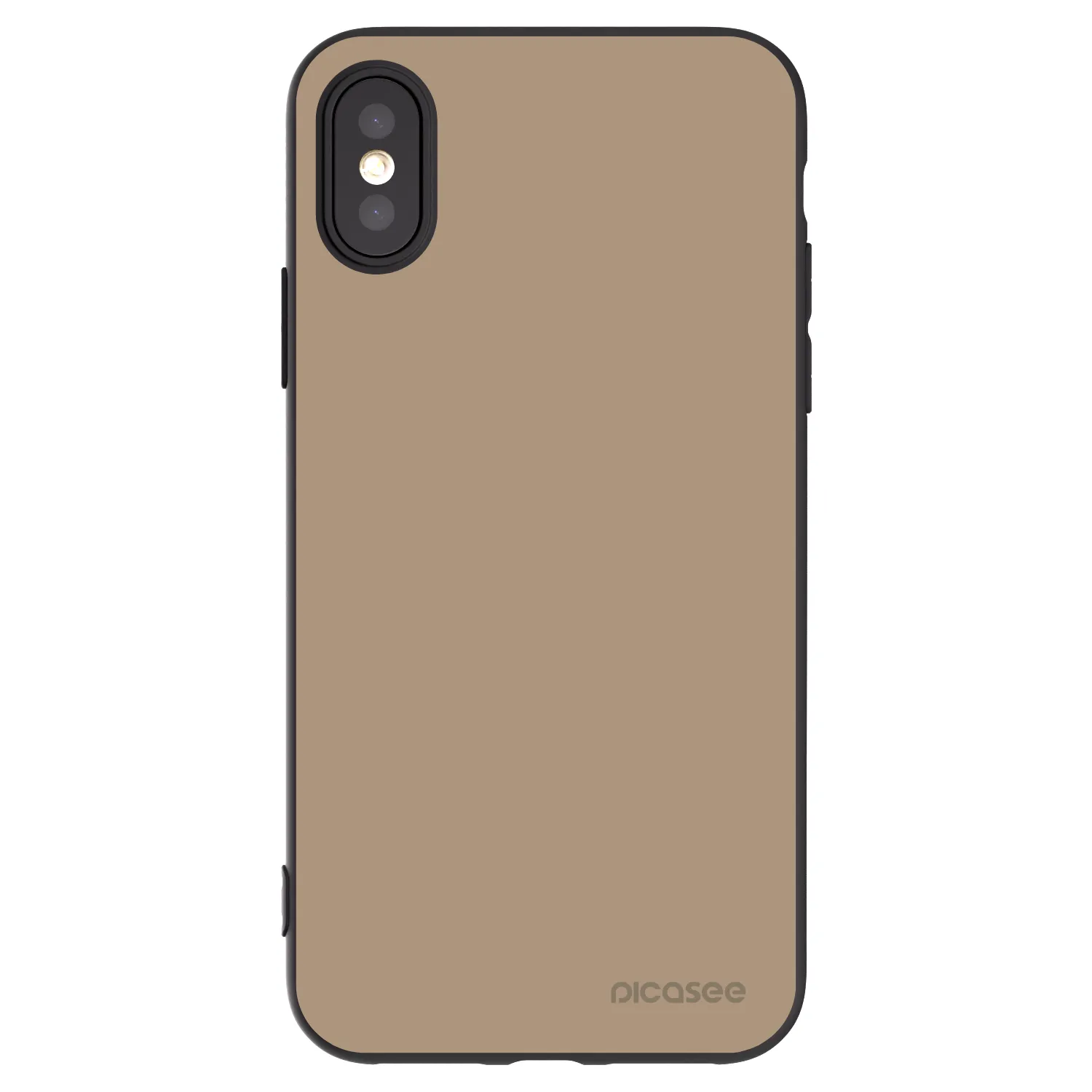 Picasee silikonový černý obal pro Apple iPhone X/XS - Soft Sand