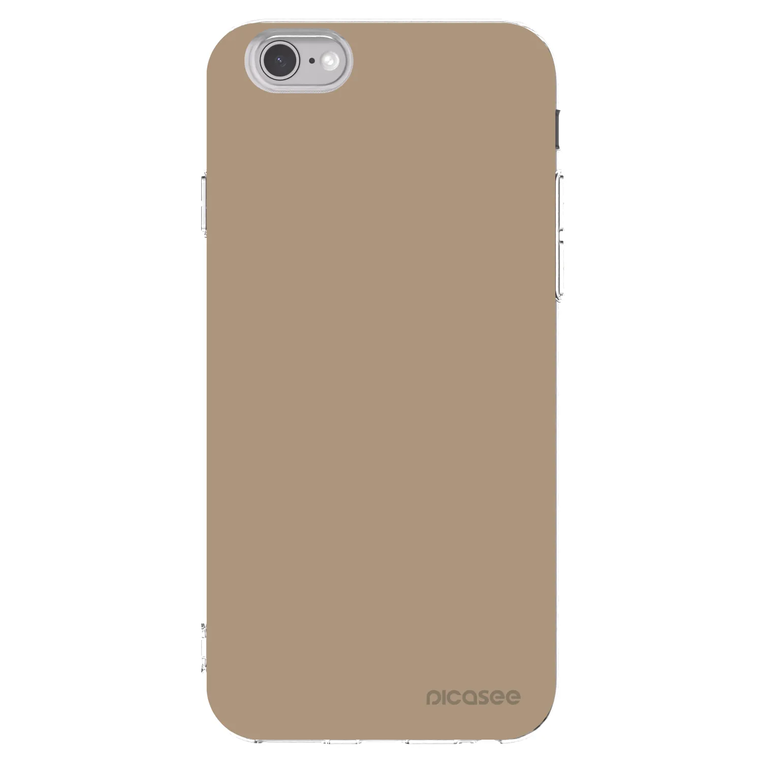 Picasee silikonový průhledný obal pro Apple iPhone 6/6S - Soft Sand