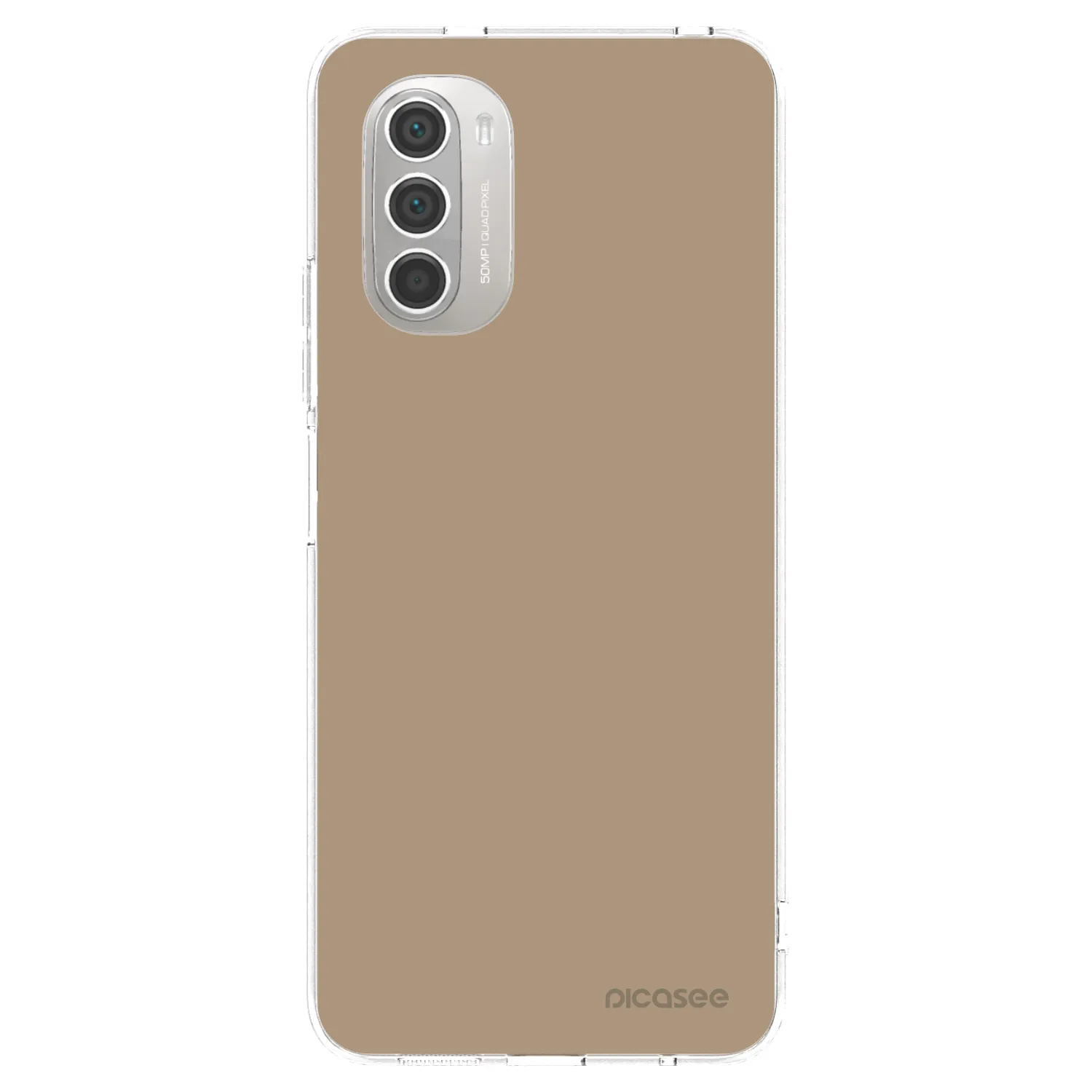 Picasee silikonový průhledný obal pro Motorola Moto G51 - Soft Sand