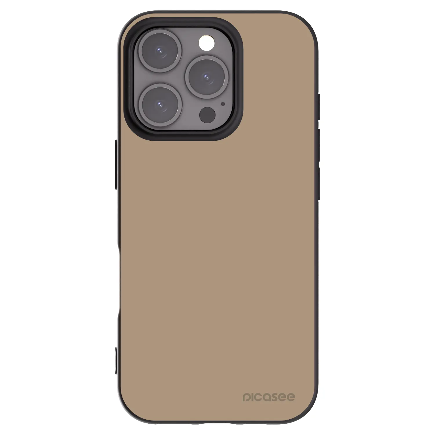 Picasee silikonový černý obal pro Apple iPhone 16 Pro - Soft Sand