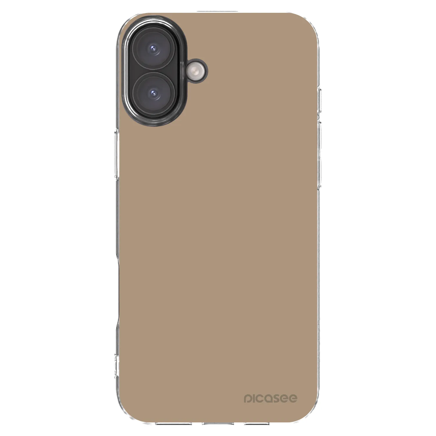 Picasee silikonový průhledný obal pro Apple iPhone 16 Plus - Soft Sand