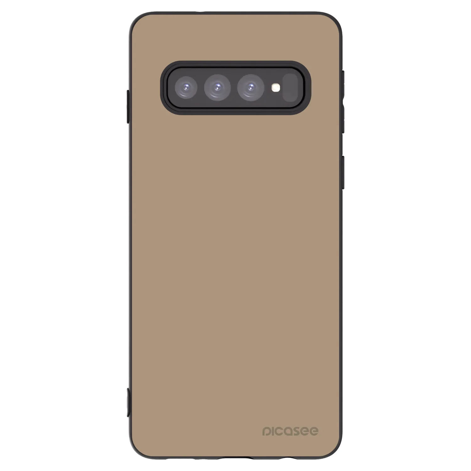 Picasee silikonový černý obal pro Samsung Galaxy S10 G973 - Soft Sand