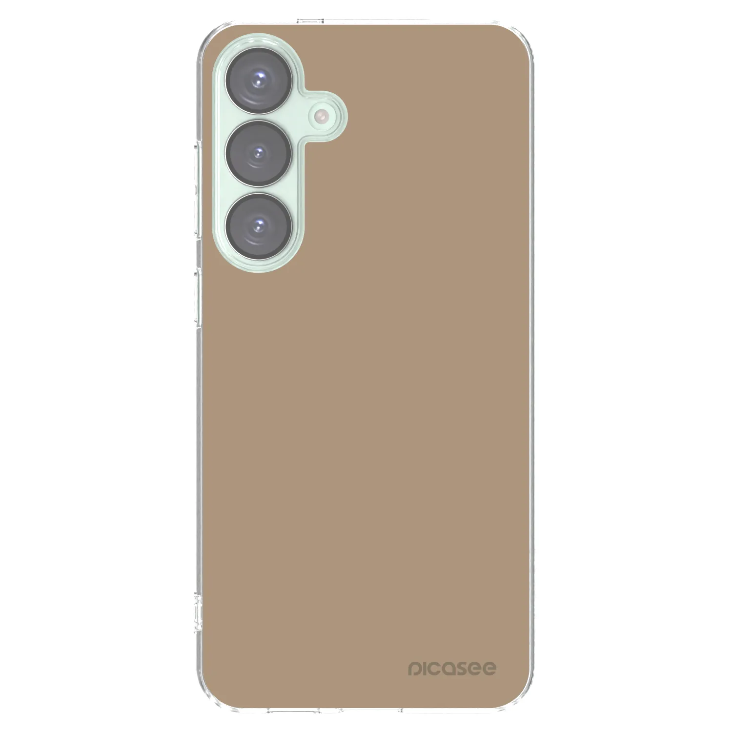 Picasee silikonový průhledný obal pro Samsung Galaxy S25+ 5G - Soft Sand