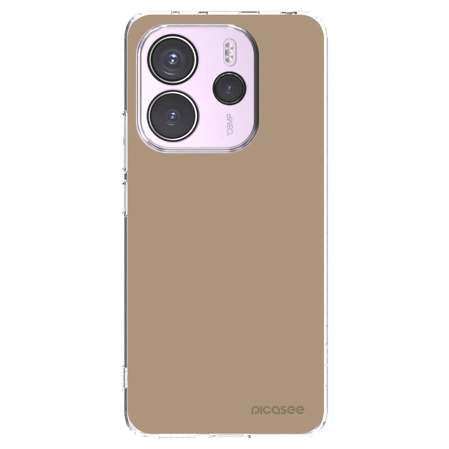 Picasee silikonový průhledný obal pro Xiaomi Redmi Note 14 4G - Soft Sand