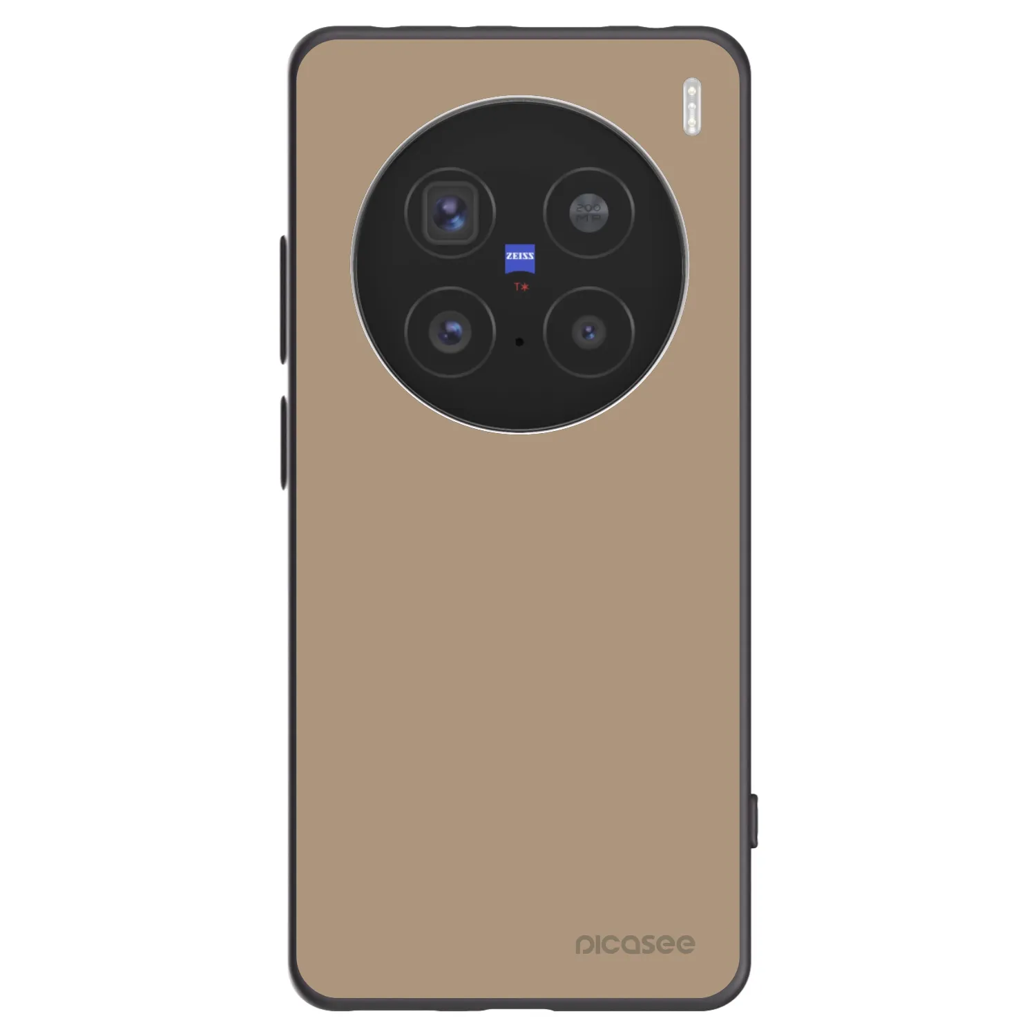 Picasee silikonový černý obal pro Vivo X200 Pro - Soft Sand