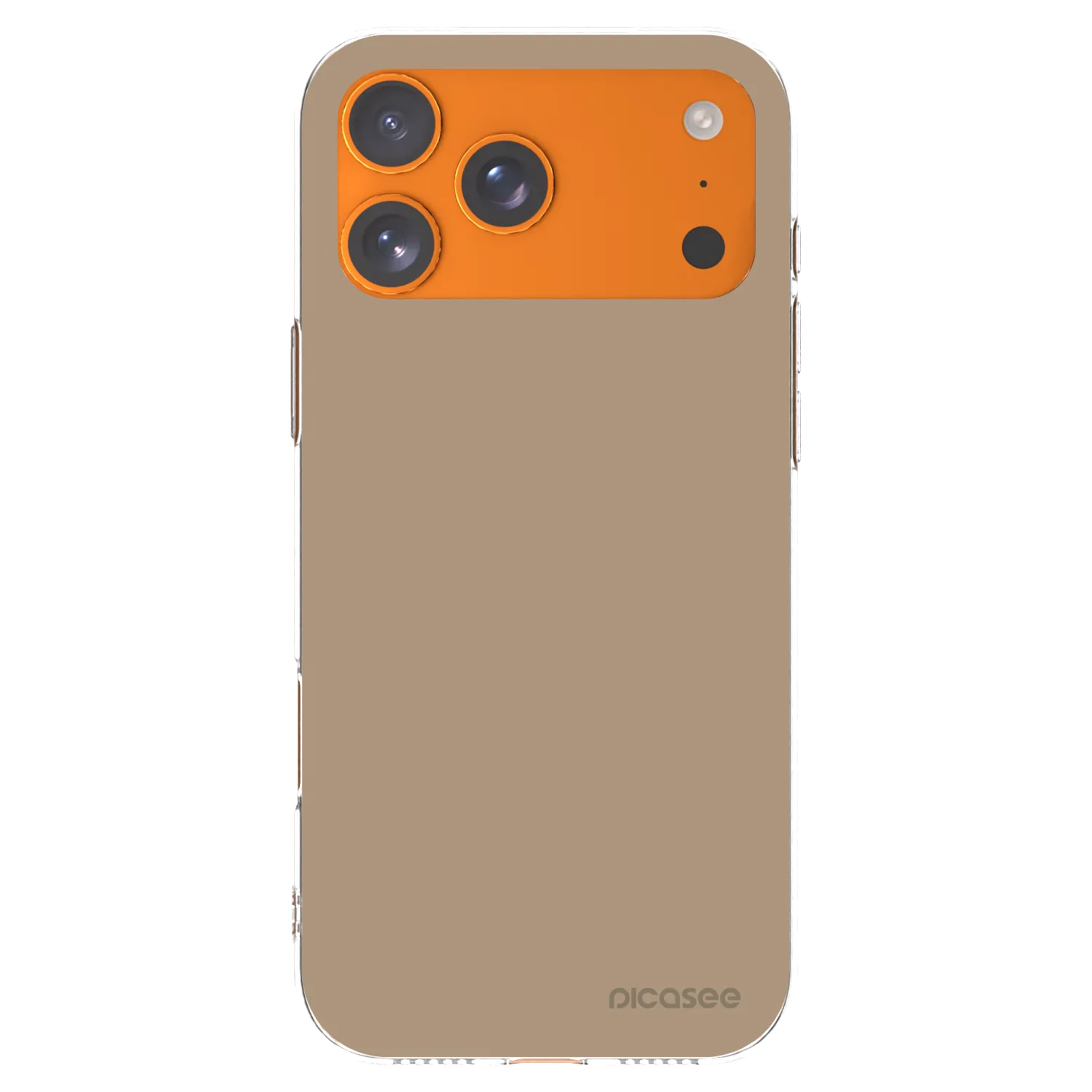 Picasee silikonový průhledný obal pro Apple iPhone 17 Pro Max - Soft Sand