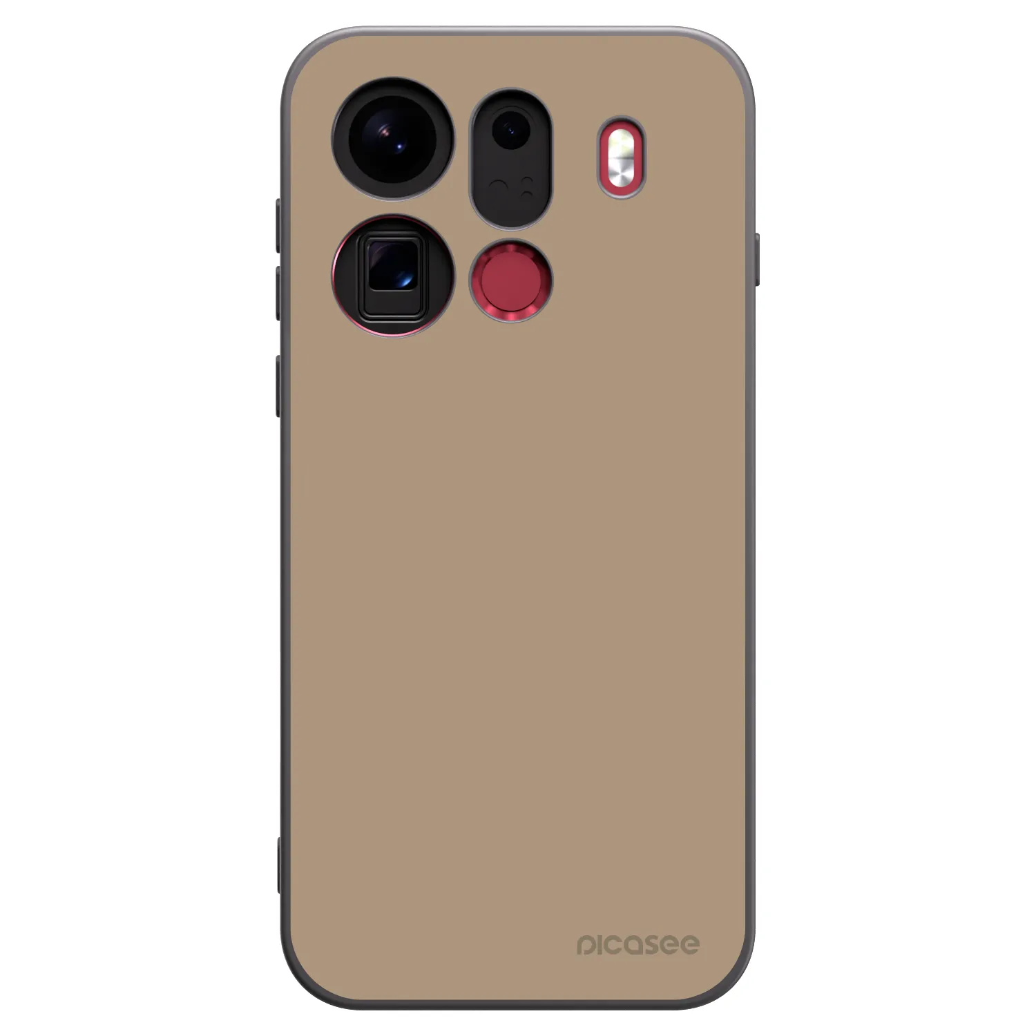 Picasee silikonový černý obal pro OPPO Find X9 Pro - Soft Sand