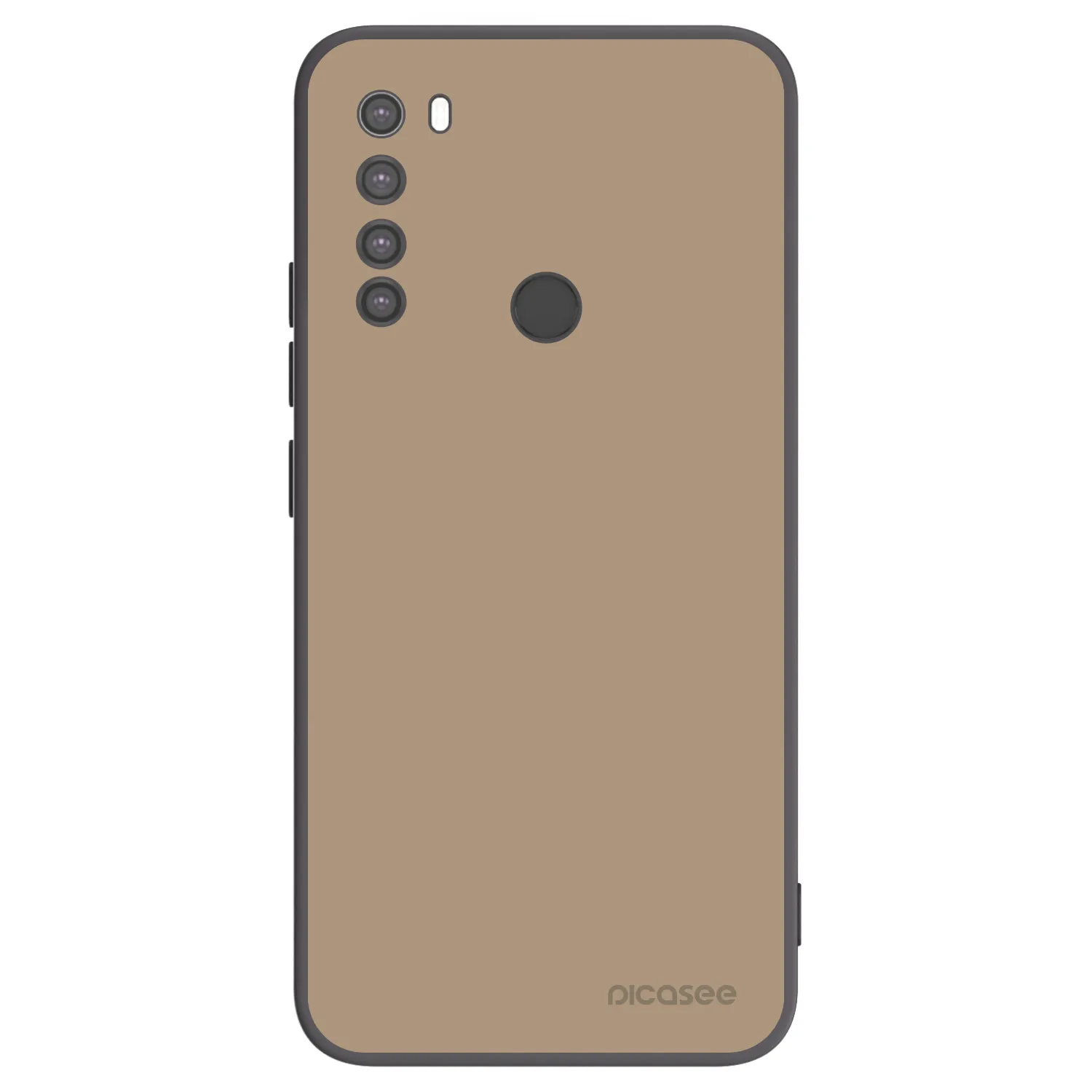 Picasee silikonový černý obal pro Xiaomi Redmi Note 8 - Soft Sand