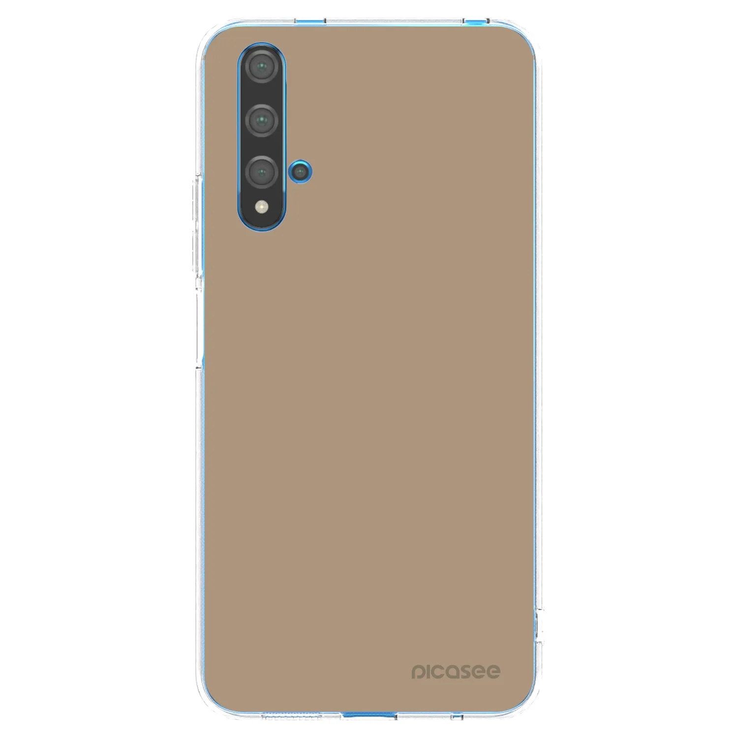 Picasee silikonový průhledný obal pro Huawei Nova 5T - Soft Sand