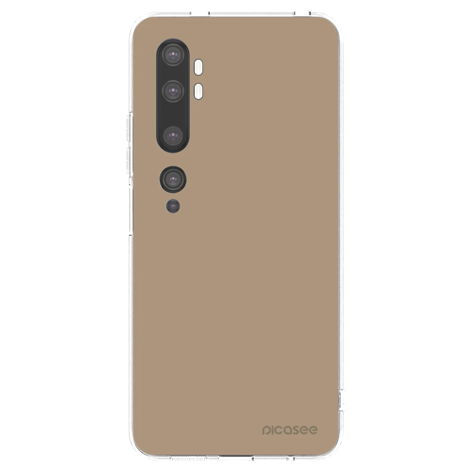 Picasee silikonový průhledný obal pro Xiaomi Mi Note 10 (Pro) - Soft Sand