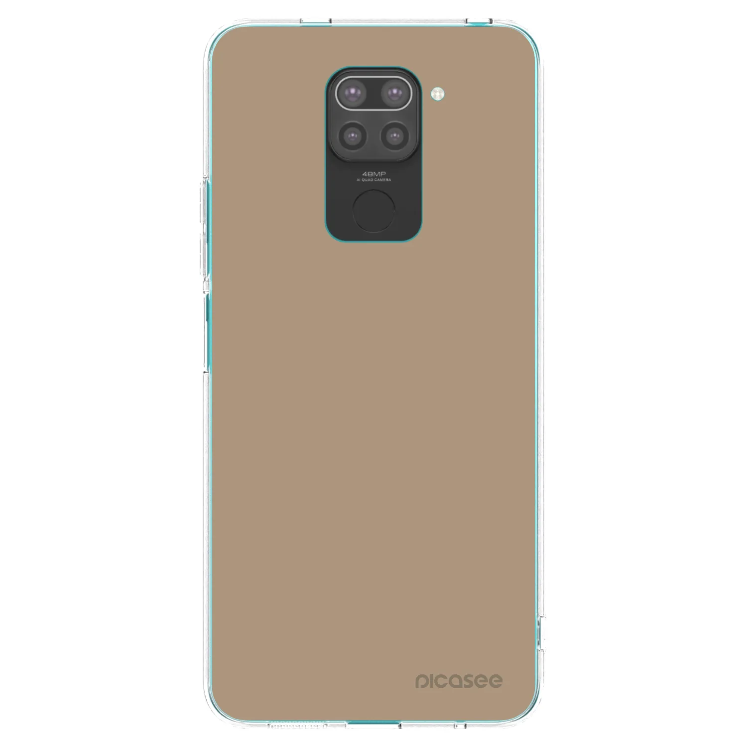 Picasee silikonový černý obal pro Xiaomi Redmi Note 9 - Soft Sand