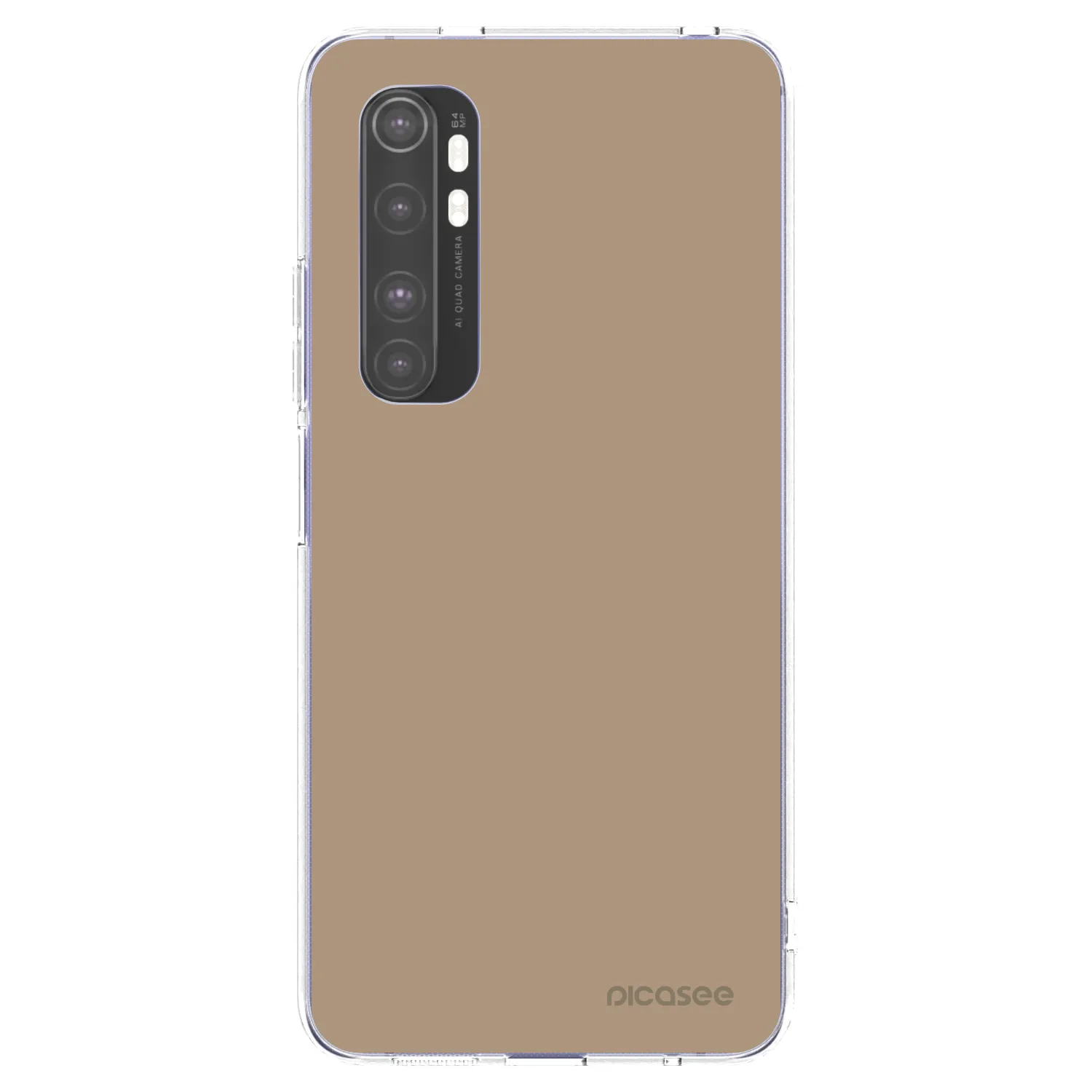 Picasee silikonový průhledný obal pro Xiaomi Mi Note 10 Lite - Soft Sand