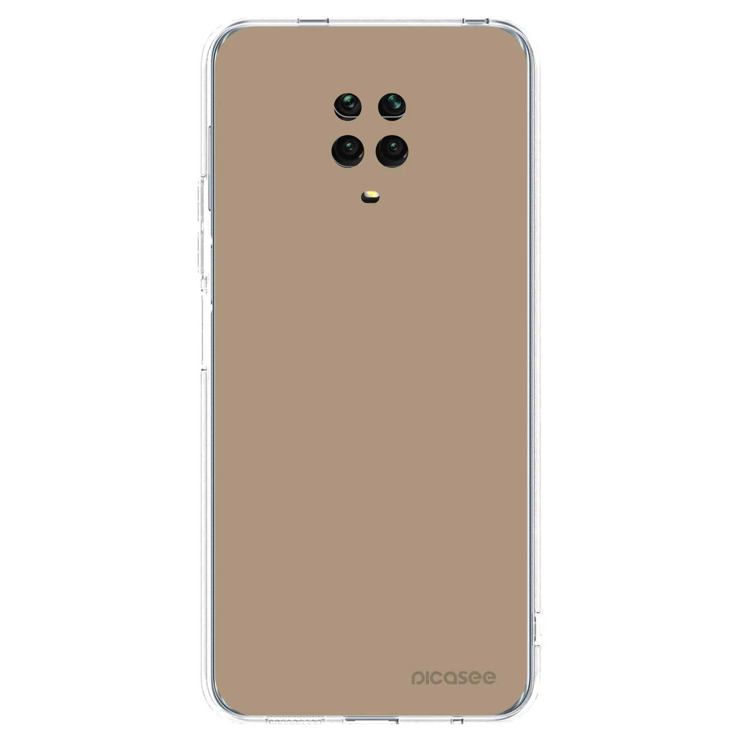 Picasee silikonový průhledný obal pro Xiaomi Redmi Note 9S - Soft Sand