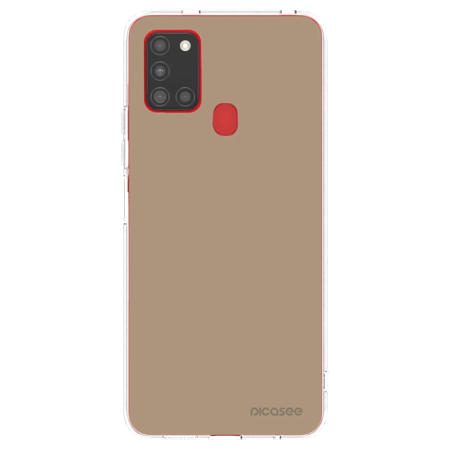 Picasee silikonový průhledný obal pro Samsung Galaxy A21s - Soft Sand