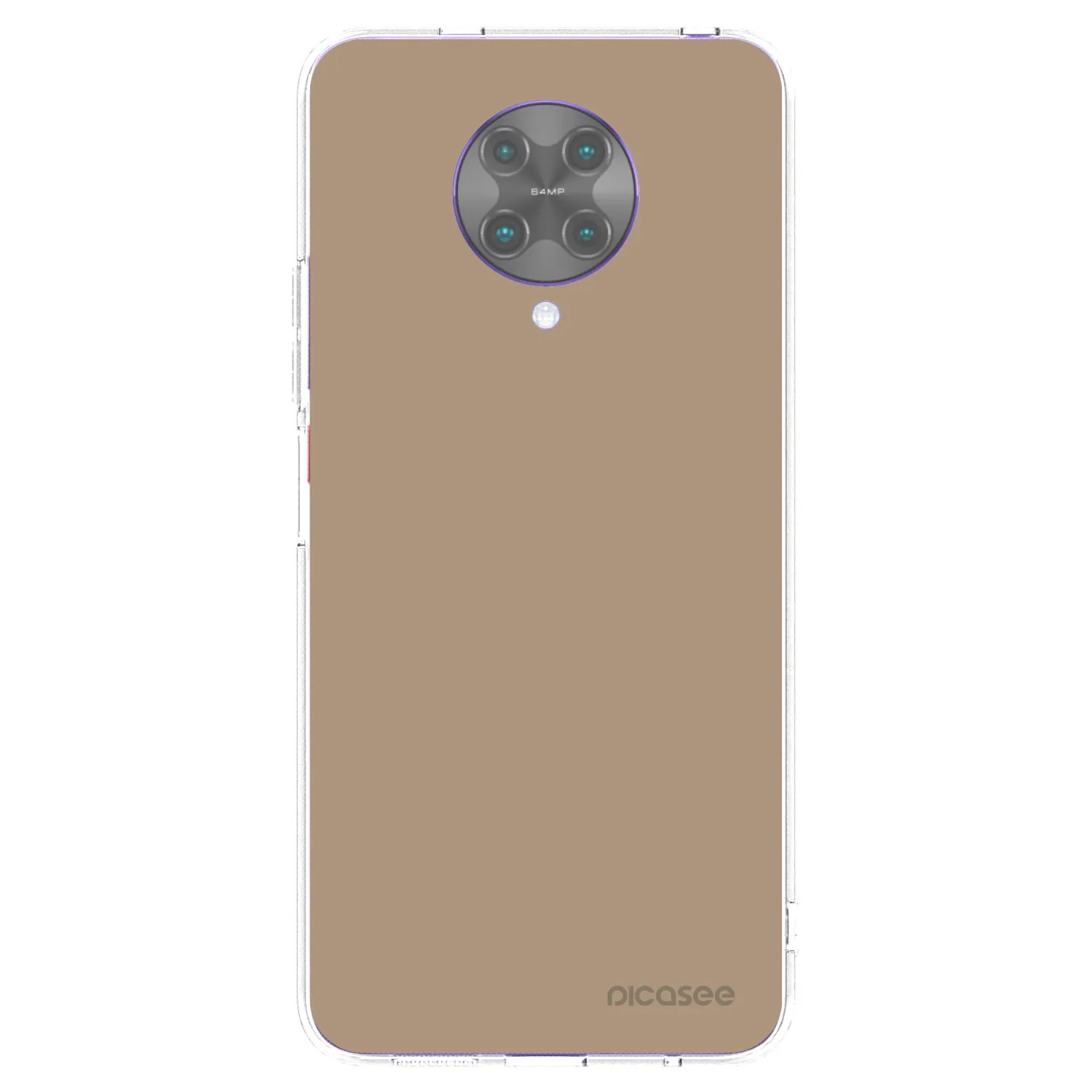 Picasee silikonový průhledný obal pro Xiaomi Poco F2 Pro - Soft Sand