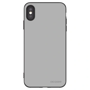 Picasee silikonový černý obal pro Apple iPhone XS Max - Stone