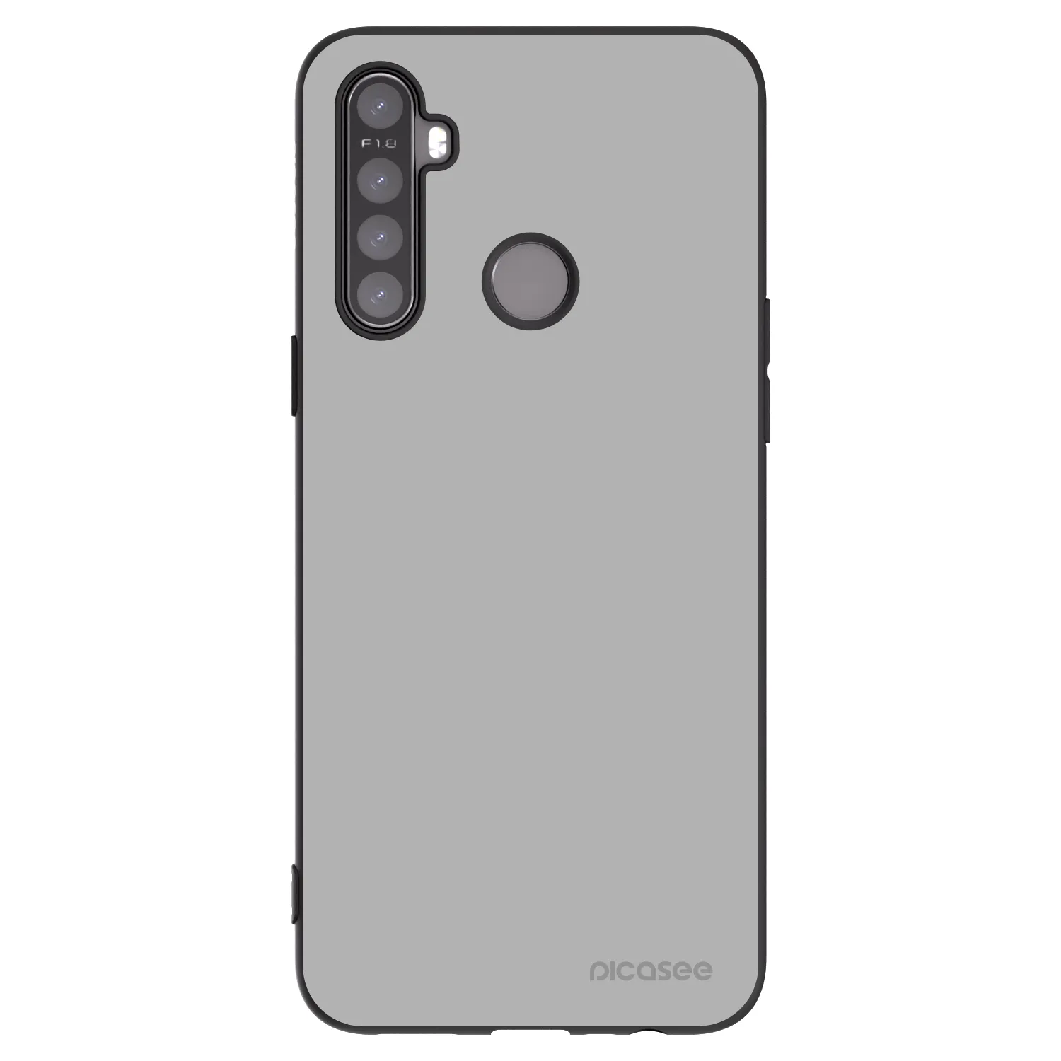 Picasee silikonový černý obal pro Realme 5 - Stone