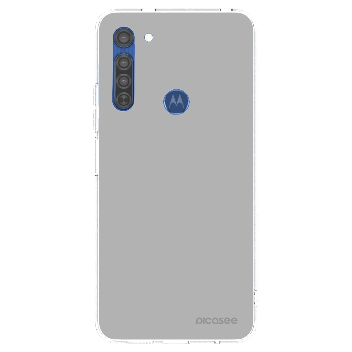 Picasee silikonový průhledný obal pro Motorola Moto G8 - Stone