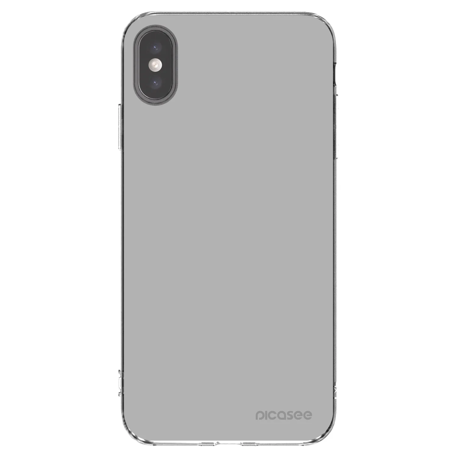 Picasee silikonový průhledný obal pro Apple iPhone XS Max - Stone