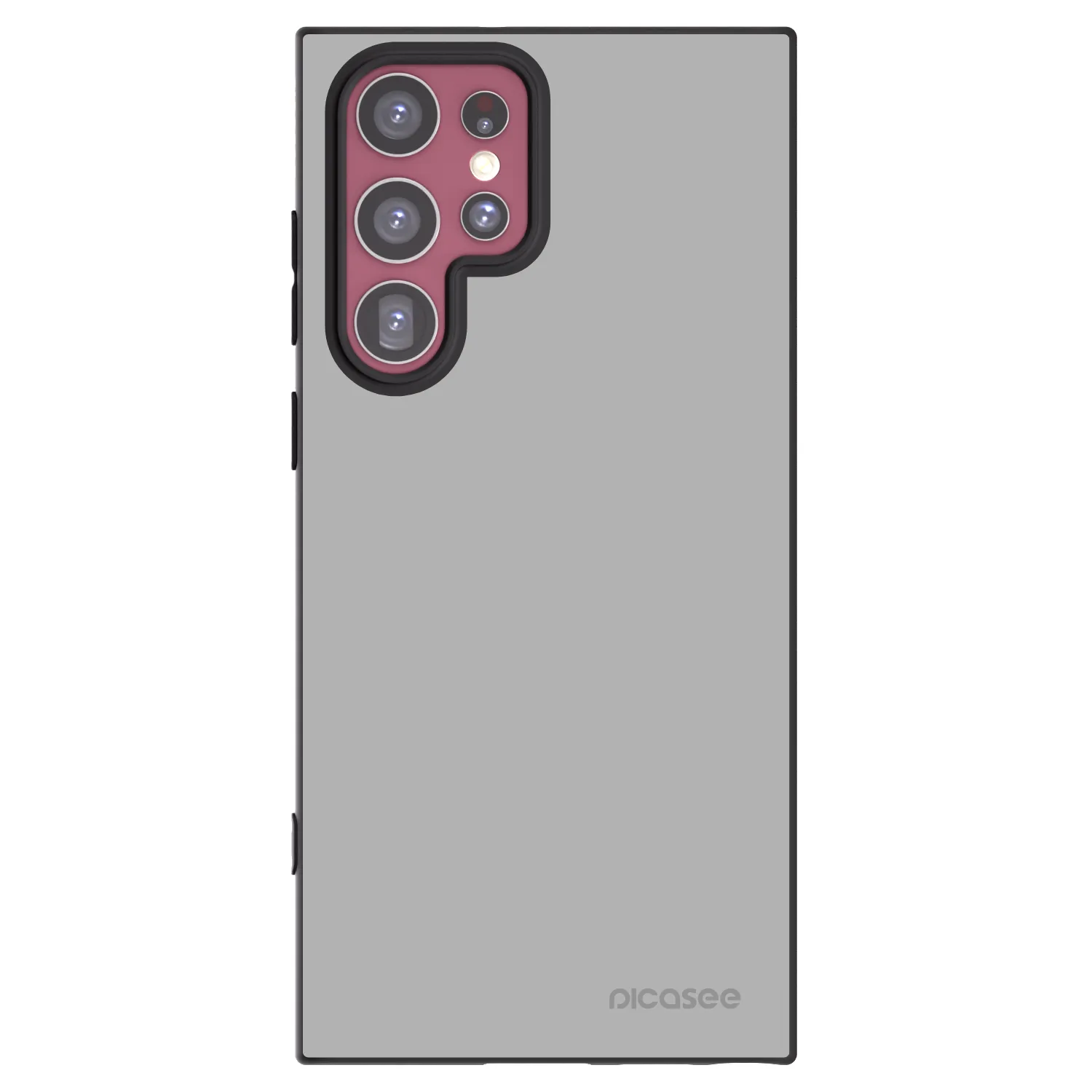 Picasee silikonový černý obal pro Samsung Galaxy S22 Ultra 5G - Stone