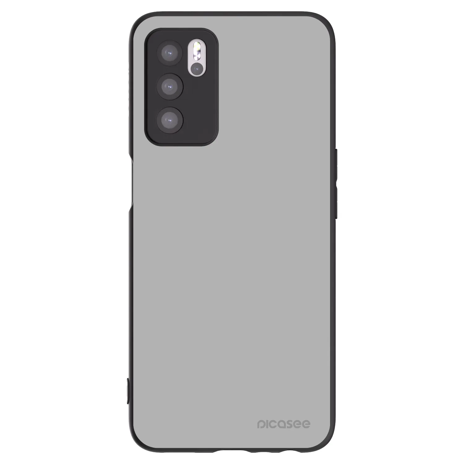 Picasee silikonový černý obal pro OPPO A16s - Stone