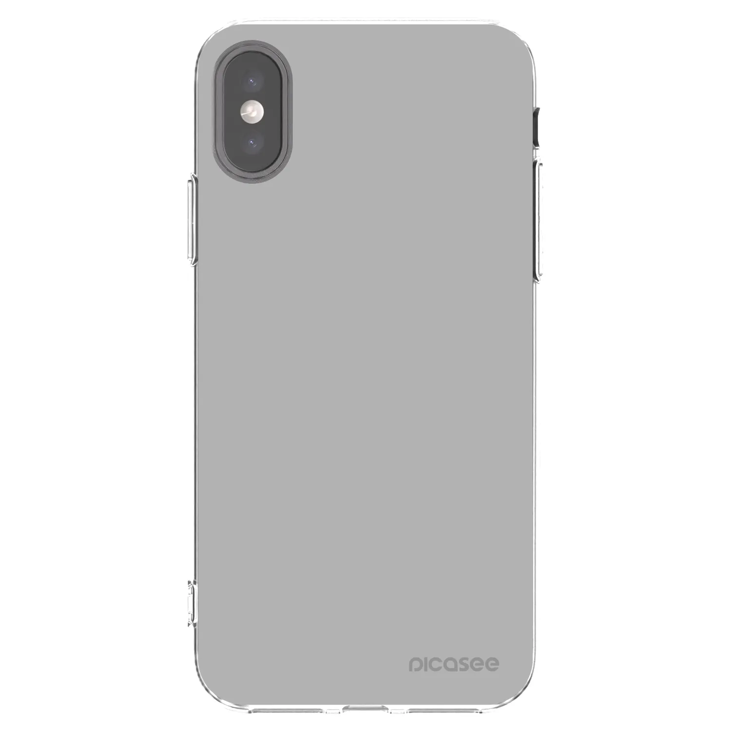 Picasee silikonový průhledný obal pro Apple iPhone X/XS - Stone