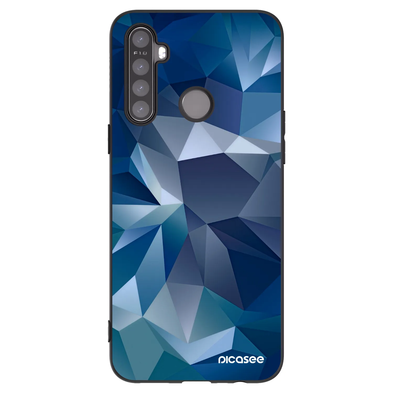 Picasee silikonový černý obal pro Realme 6i - Wallpaper