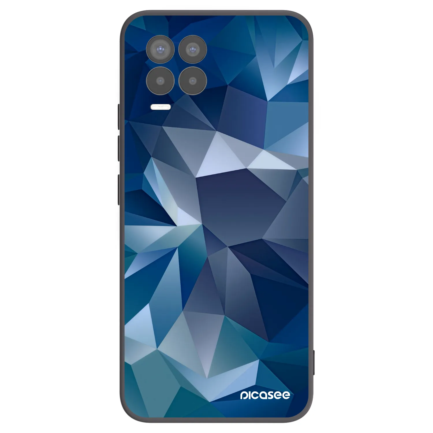 Picasee silikonový černý obal pro Realme 8 Pro - Wallpaper