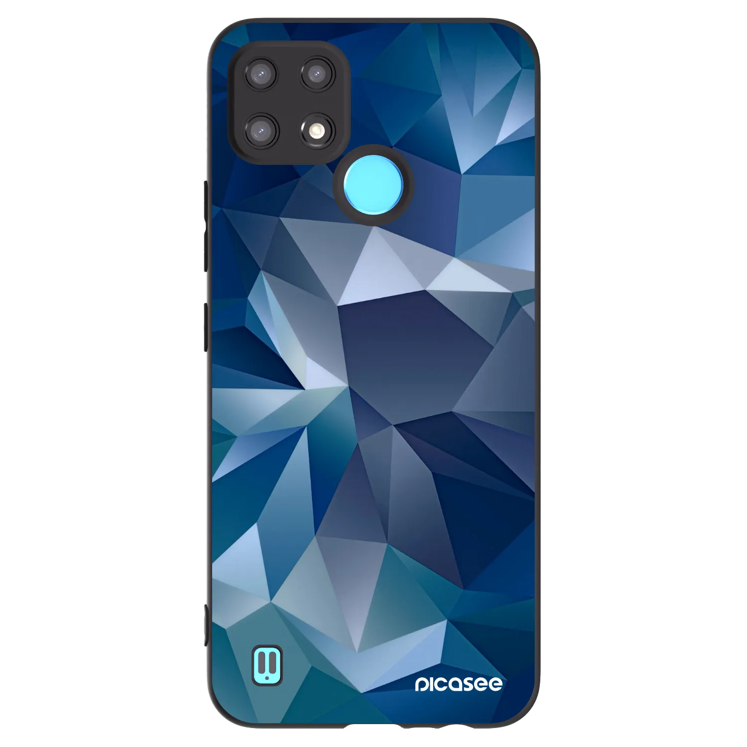 Picasee silikonový černý obal pro Realme C21 - Wallpaper