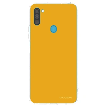 Picasee silikonový průhledný obal pro Samsung Galaxy M11 - Sun