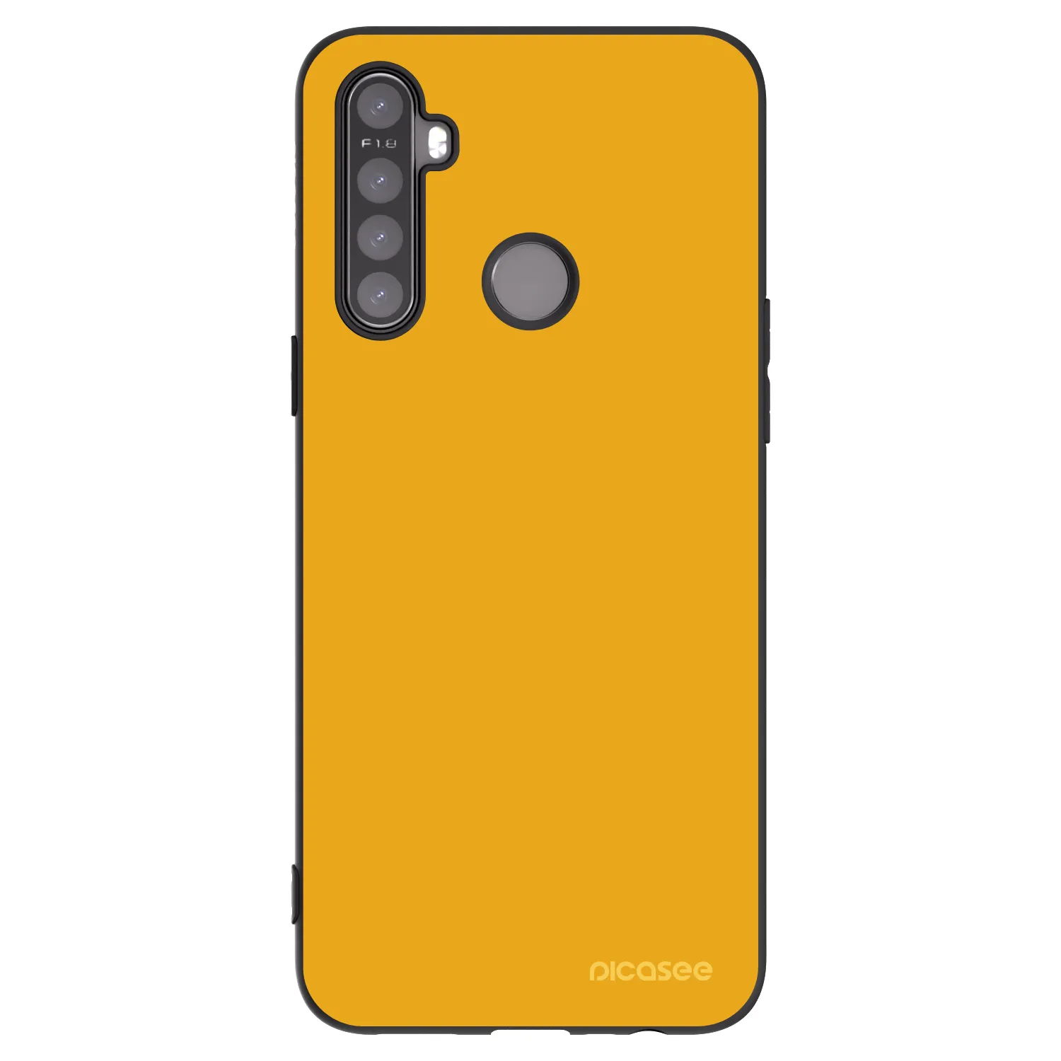 Picasee silikonový černý obal pro Realme 5 - Sun
