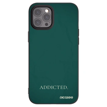 Picasee silikonový černý obal pro Apple iPhone 12 Pro Max - Addicted