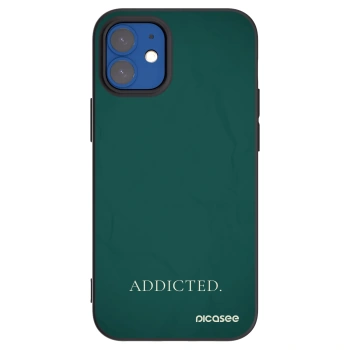 Picasee silikonový černý obal pro Apple iPhone 12 mini - Addicted